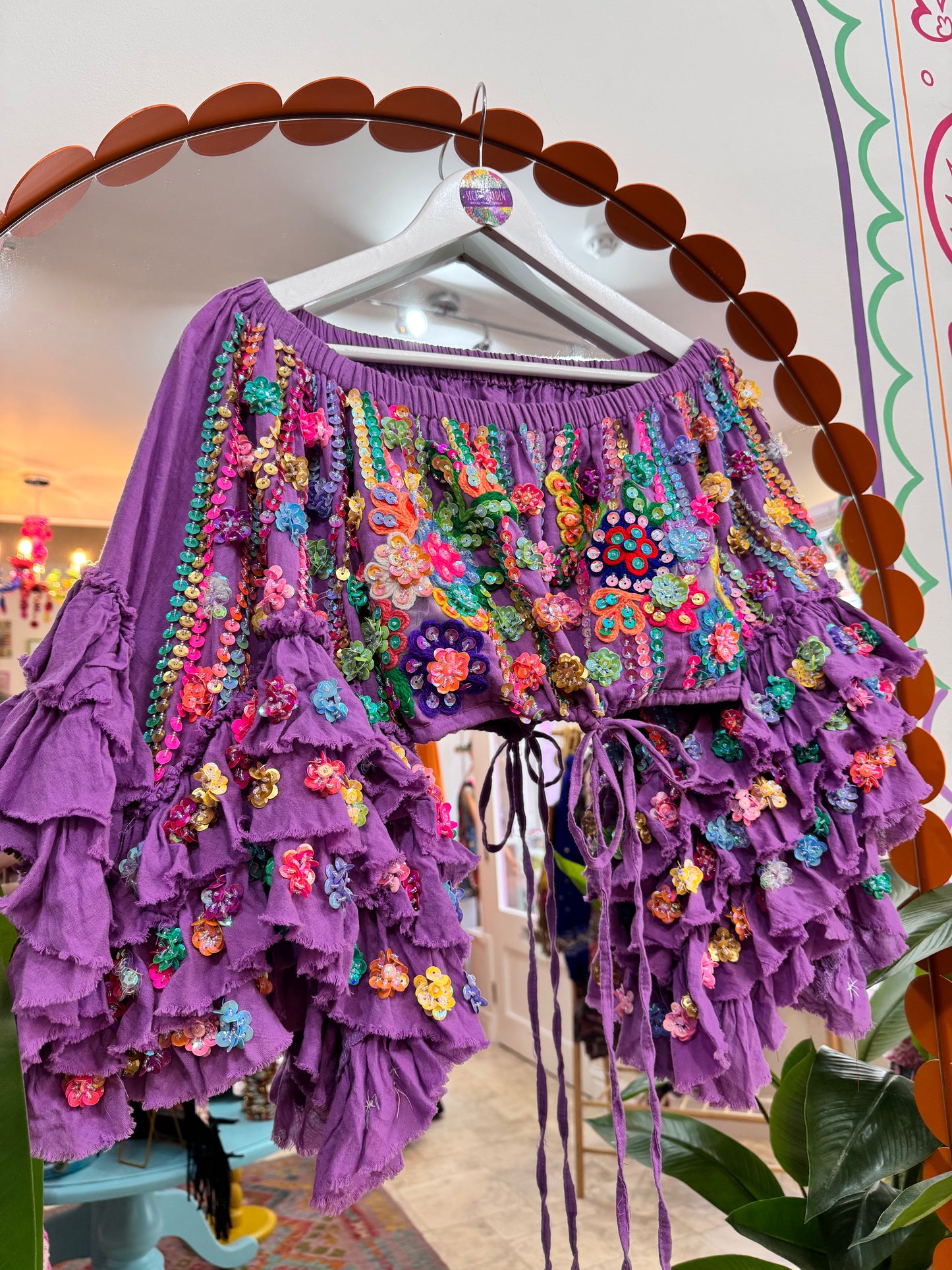 Gypsy Soul Off The Shoulder Top - Purple