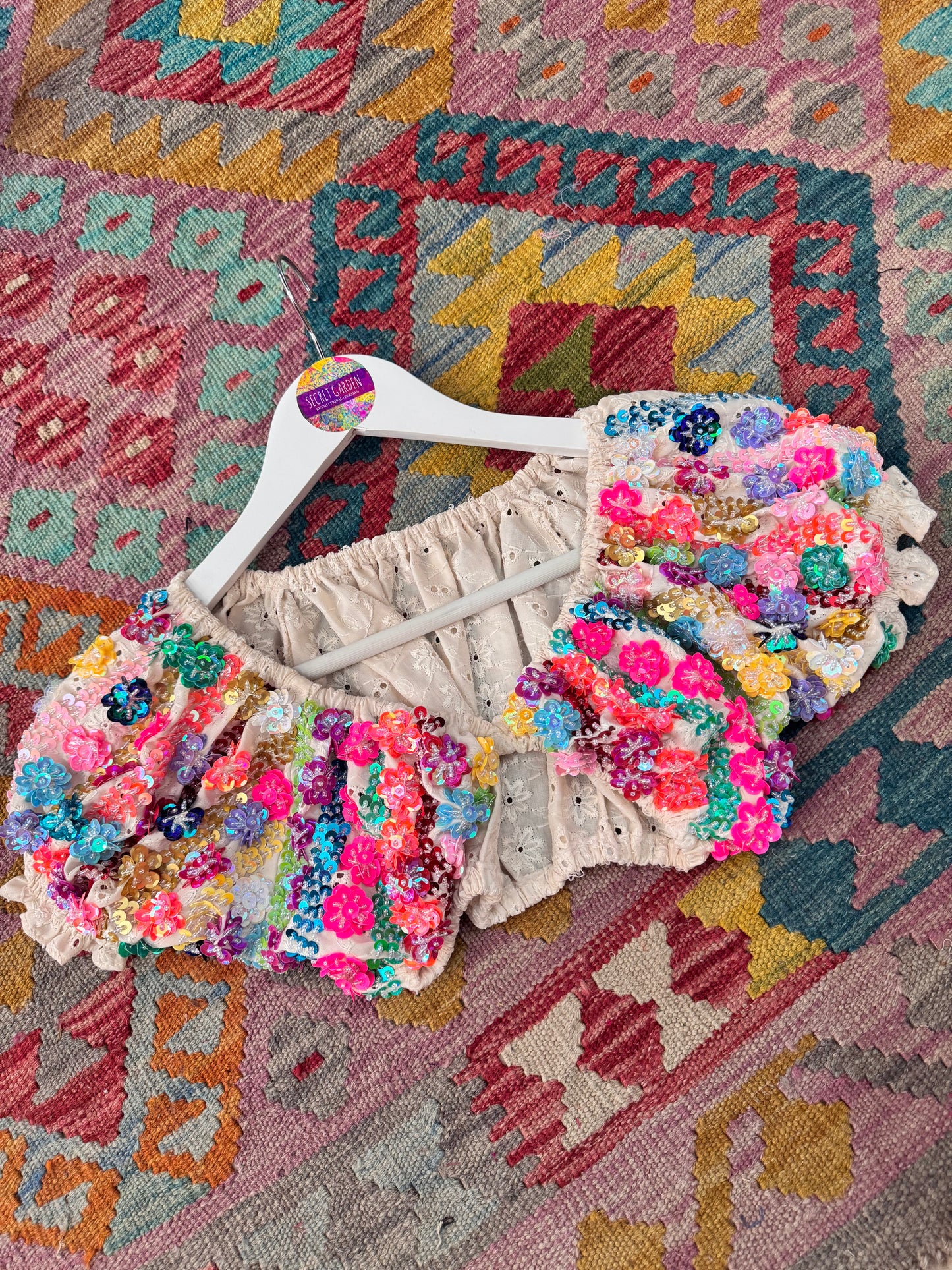 Gypsy Soul Crop & Short Skirt Set