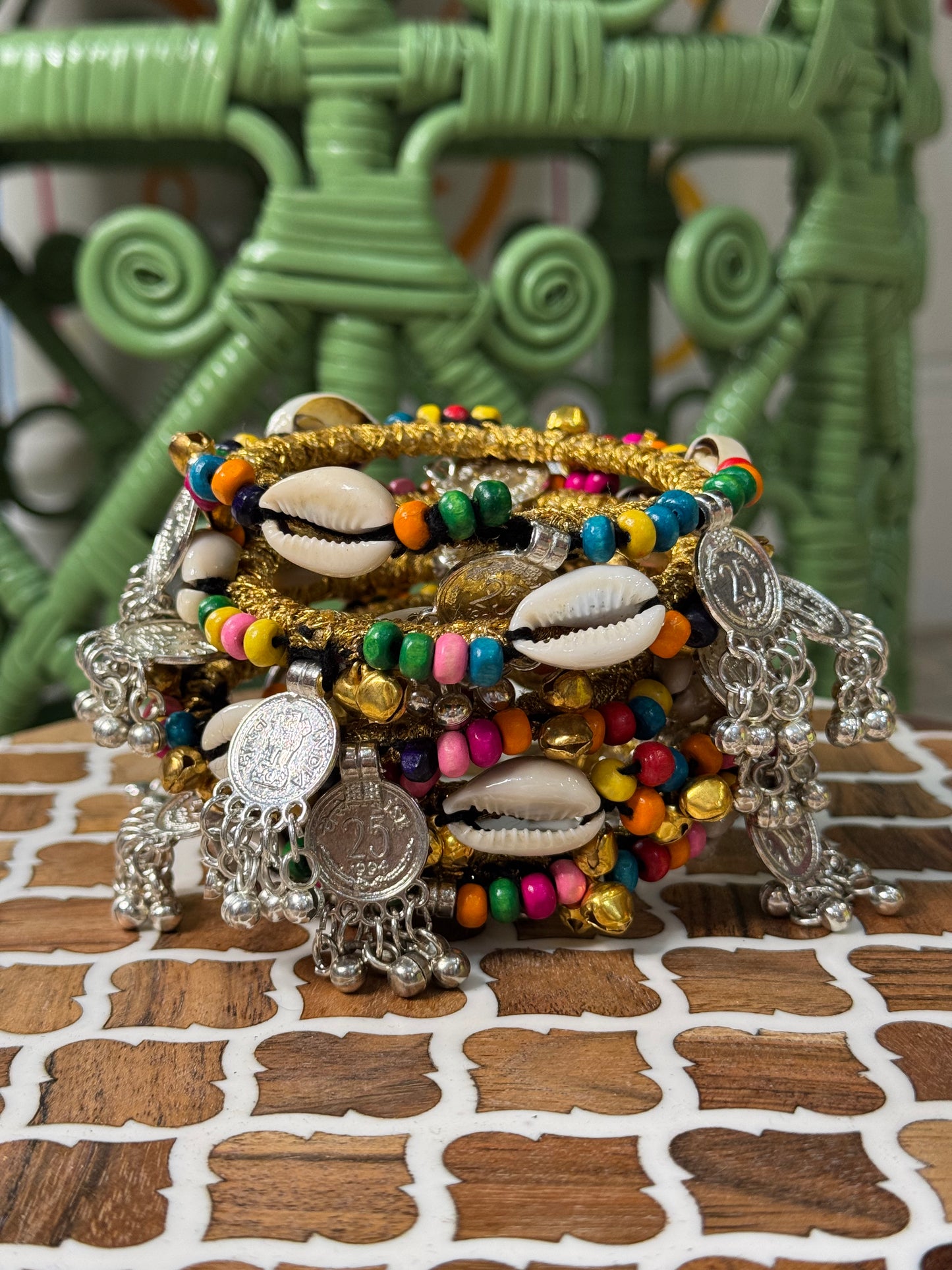 Beaded Bell Bangles
