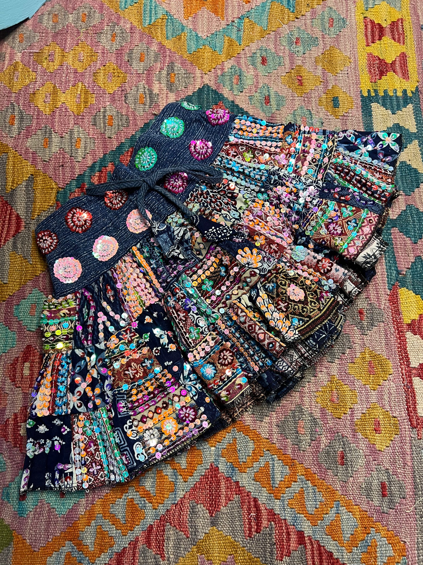Gypsy Soul Mini Patchwork Skirt - 1