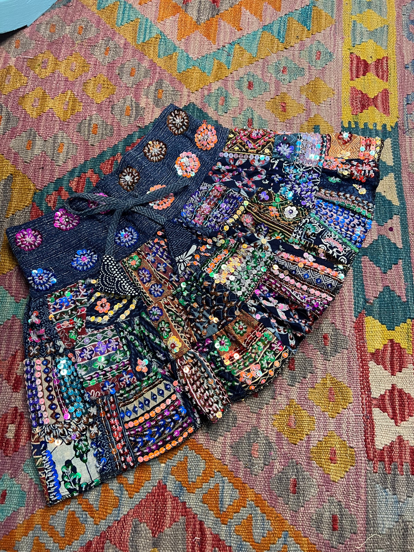Gypsy Soul Mini Patchwork Skirt - 2