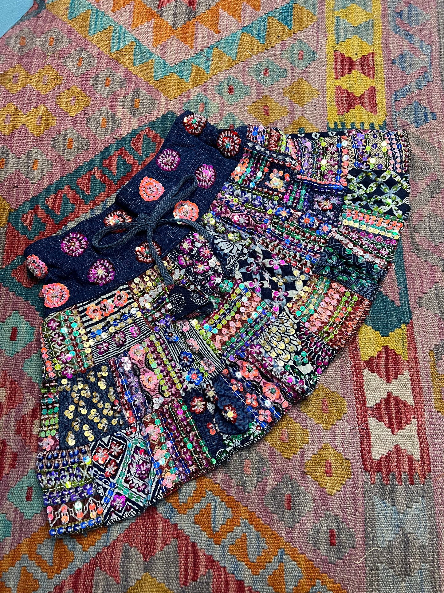 Gypsy Soul Mini Patchwork Skirt - 3