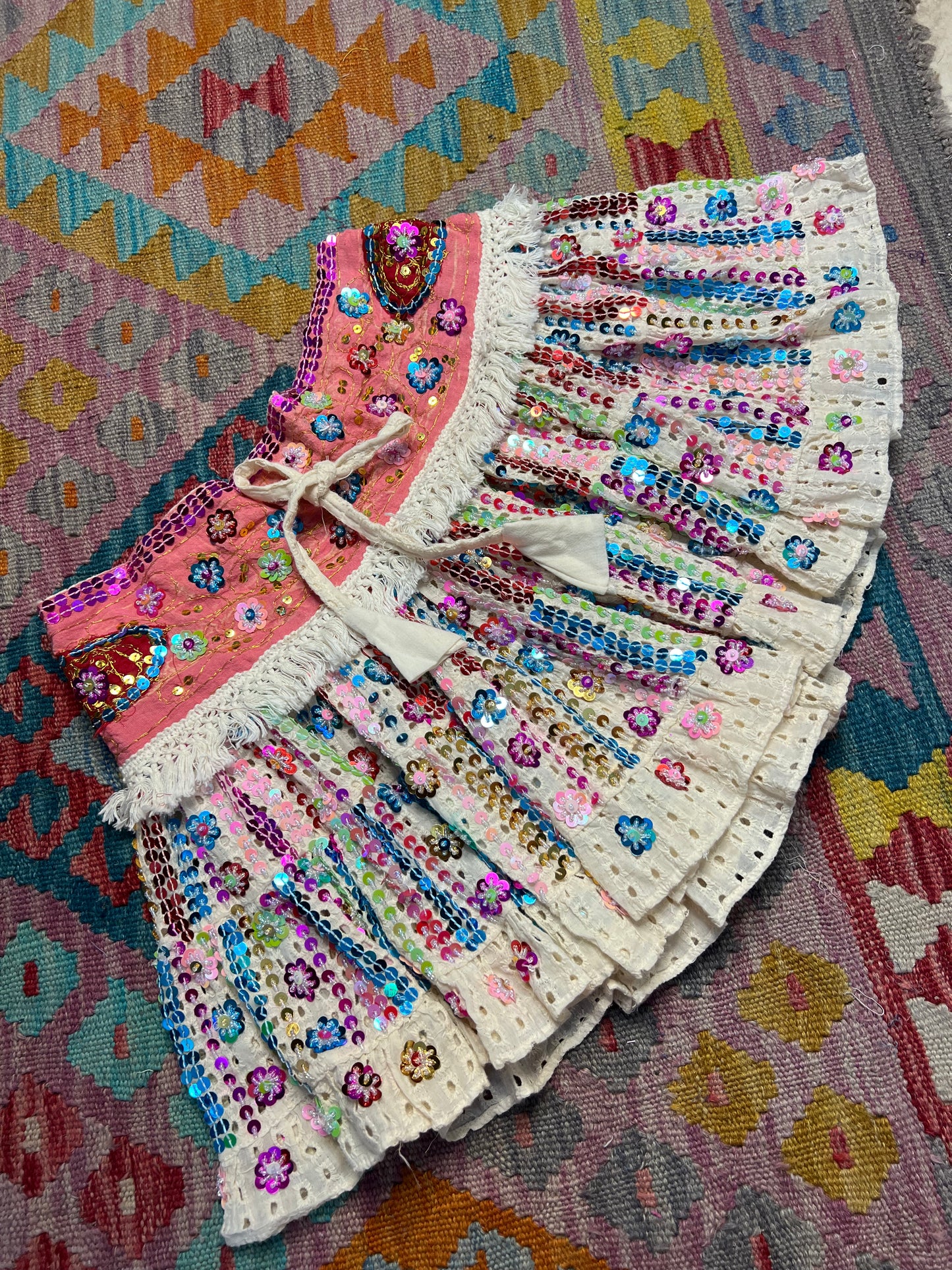 Gypsy Soul Mini Cream Skirt - 1