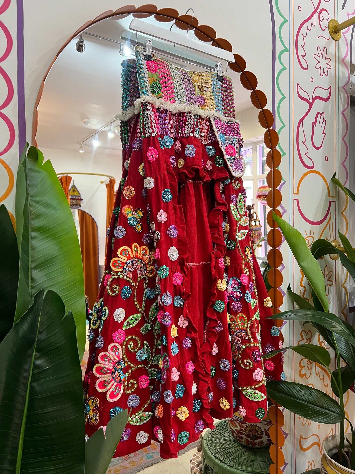 Gypsy Soul Ibiza Skirt Red - 1
