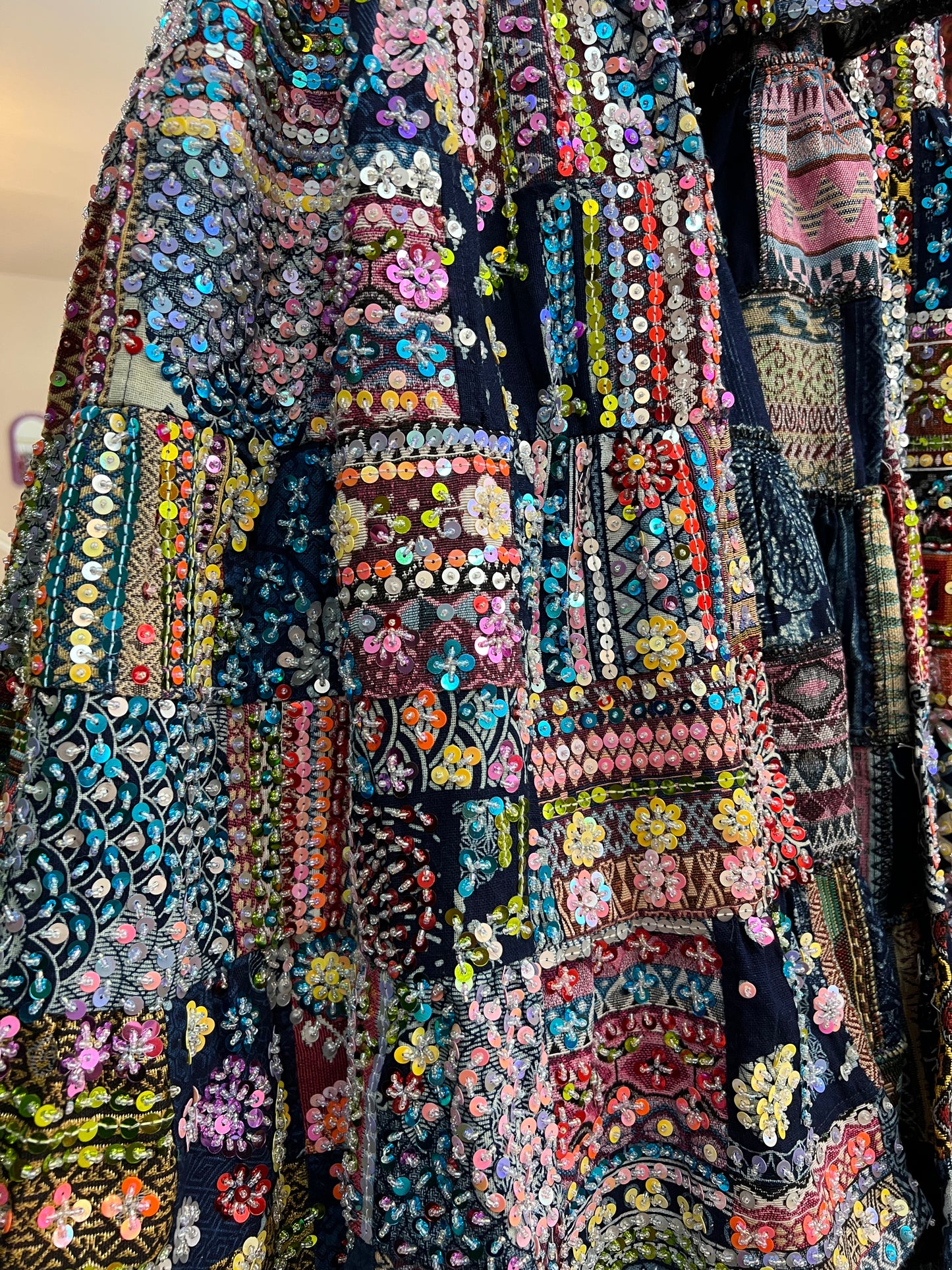 Patchwork Sequin Ibiza Skirt - 2