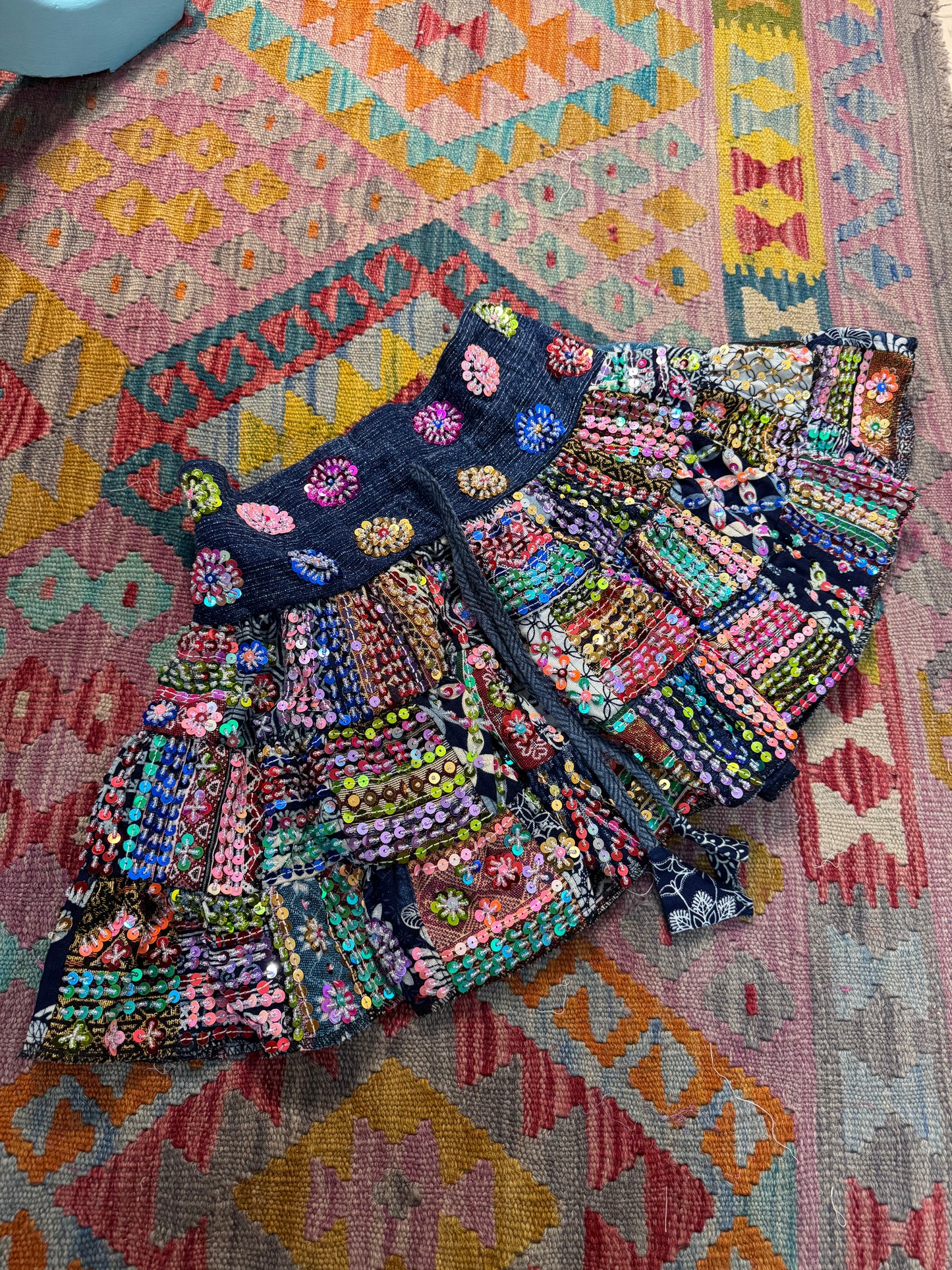 Gypsy Soul Mini Patchwork Skirt - 1