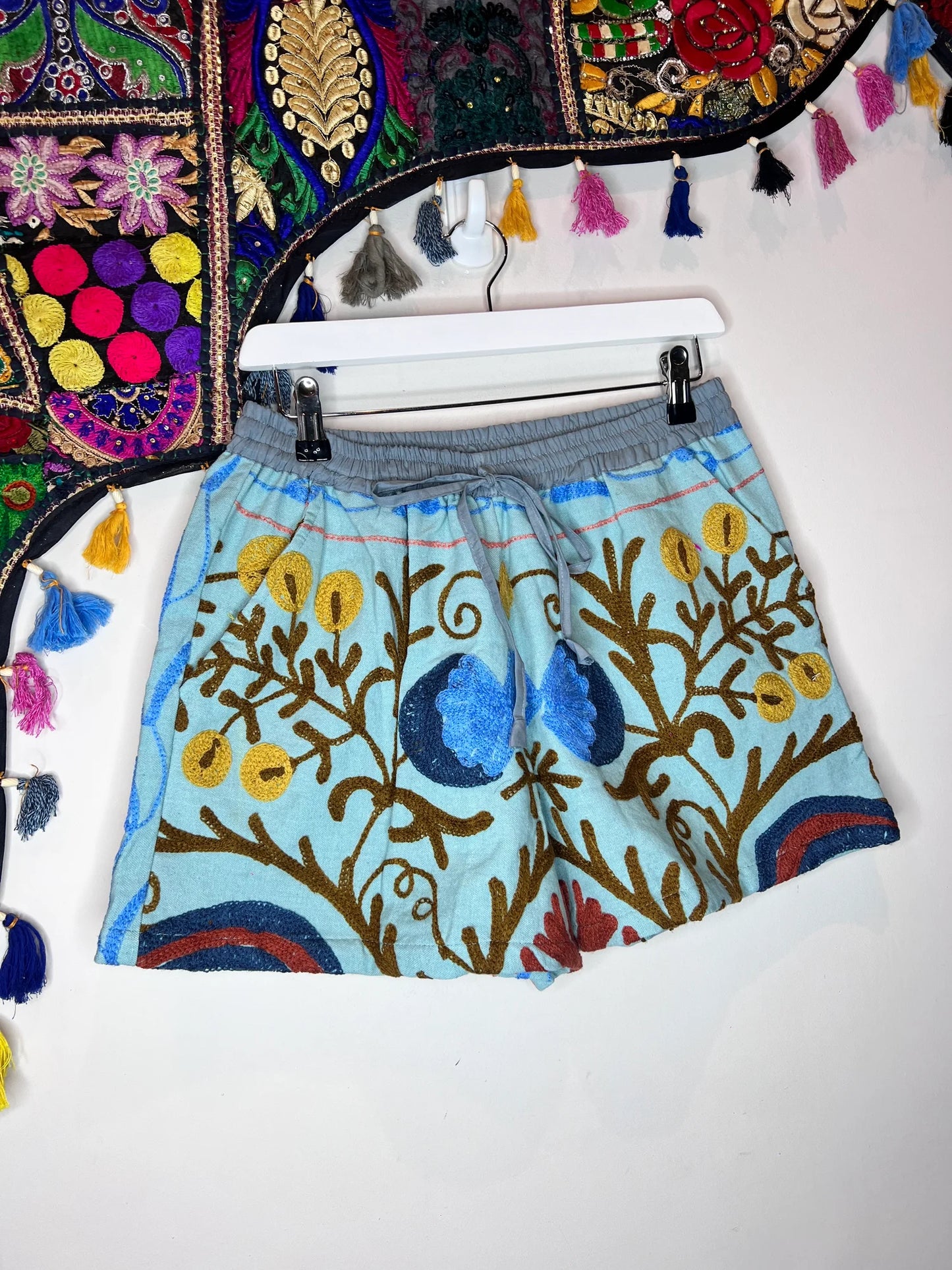 Suzani Shorts - Sky Blue 34 - UK 10-12