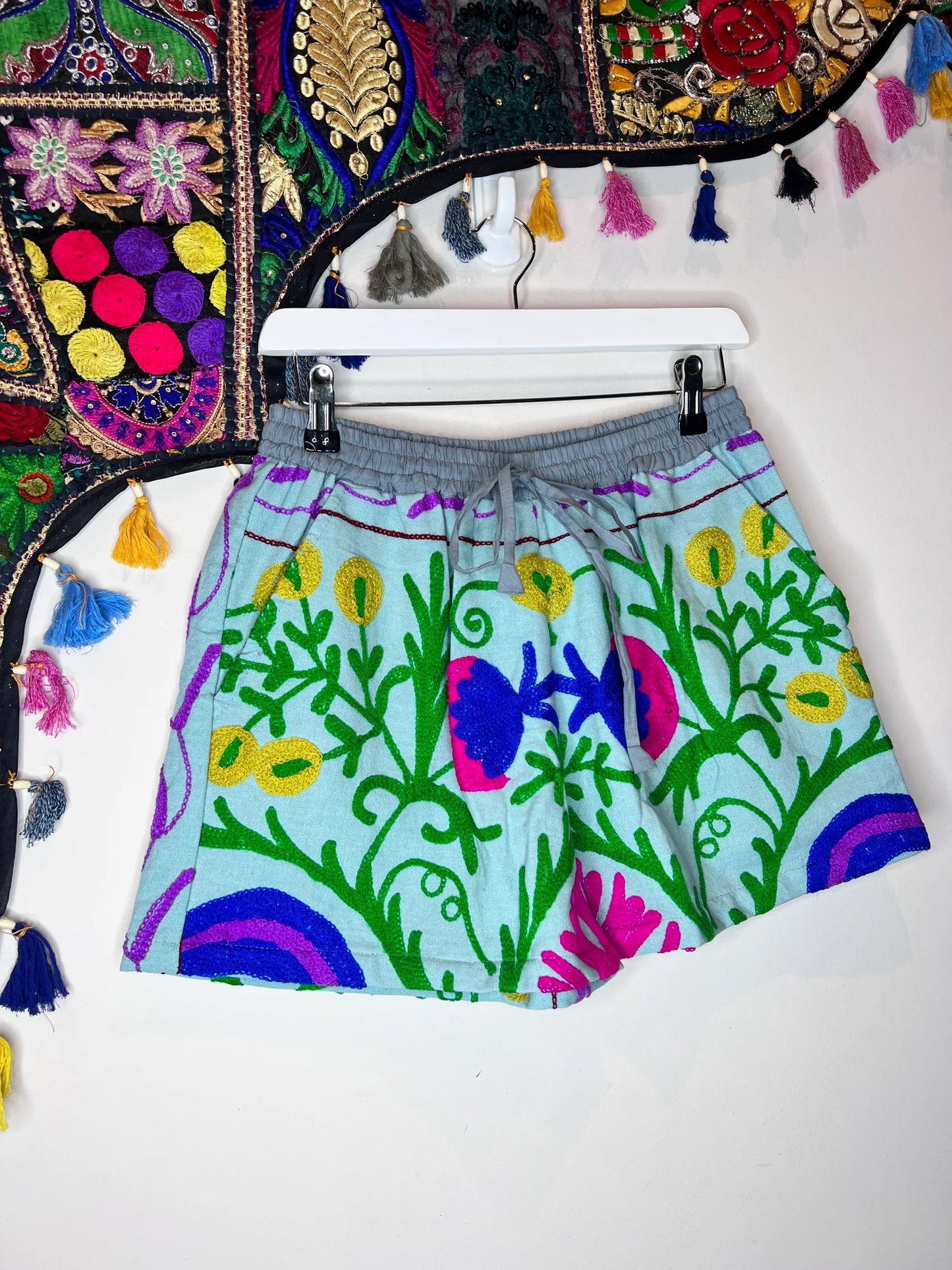 Suzani Shorts - Sky Blue 39 - UK 10-12