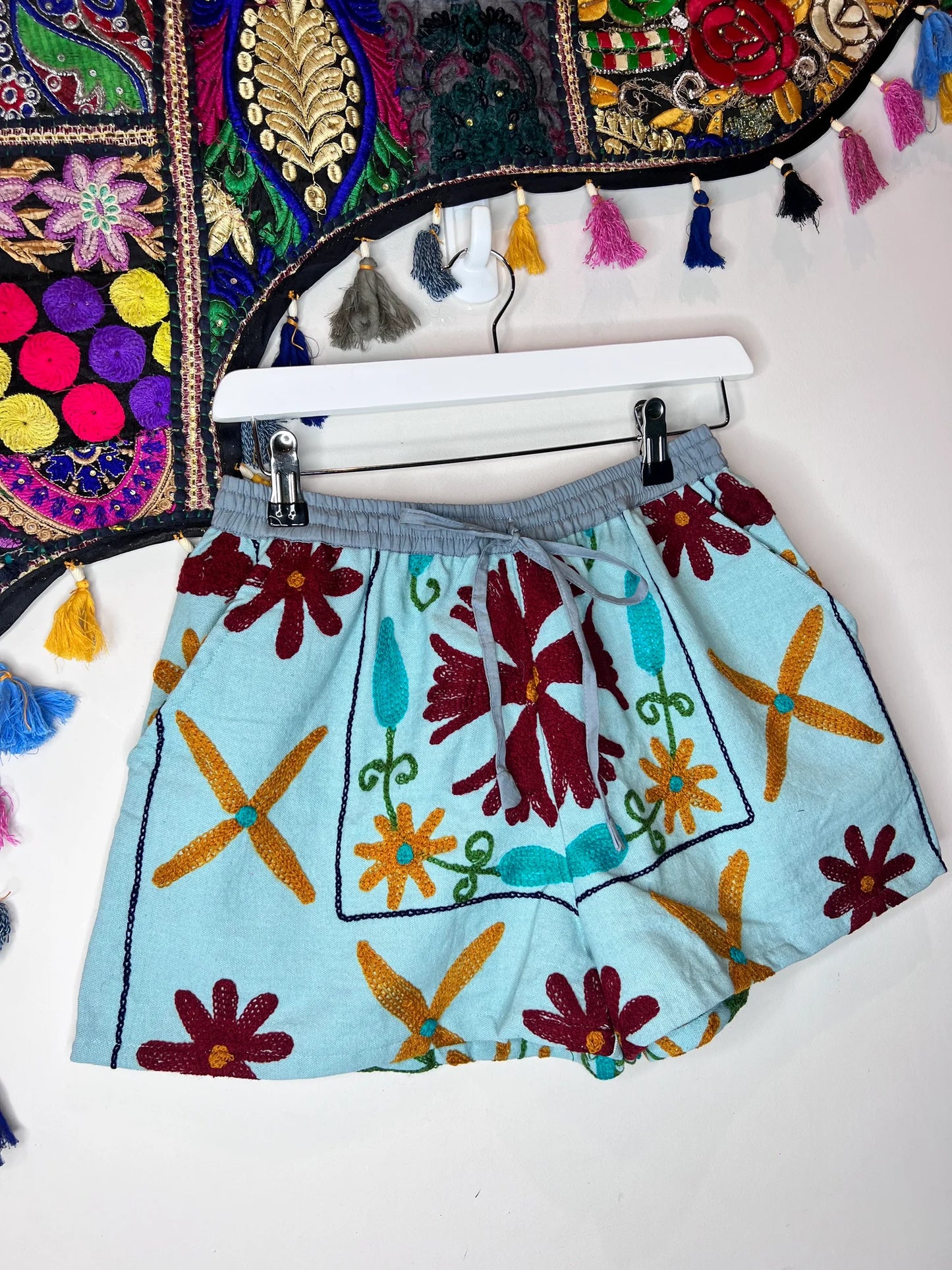 Suzani Shorts - Sky Blue 45 - UK 6-10