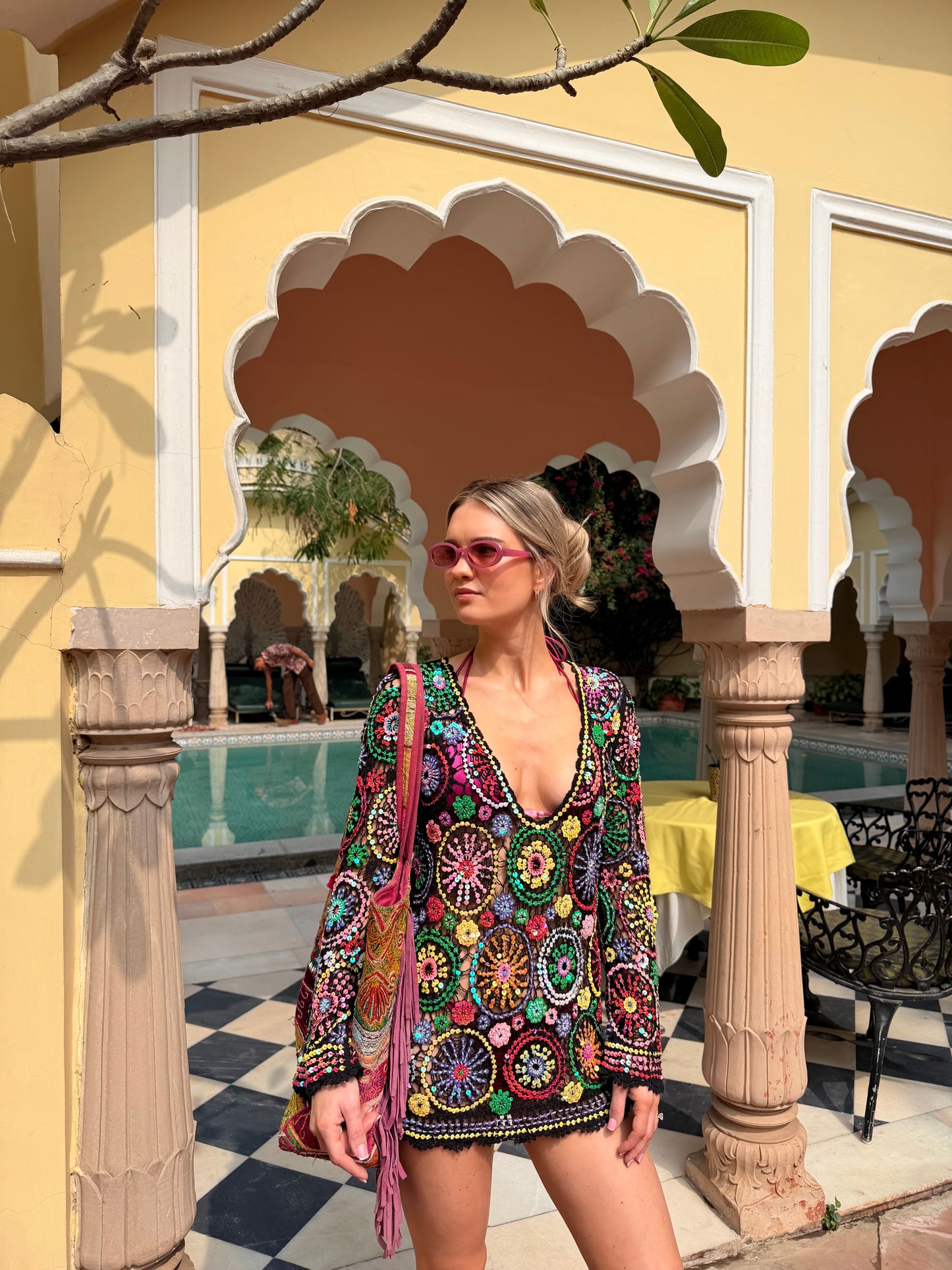 Crochet Sequin Beach Top