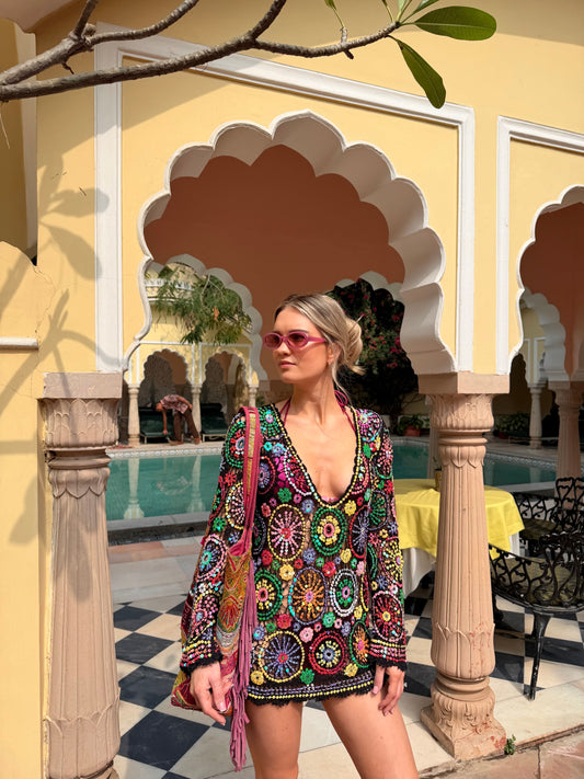 Crochet Sequin Beach Top