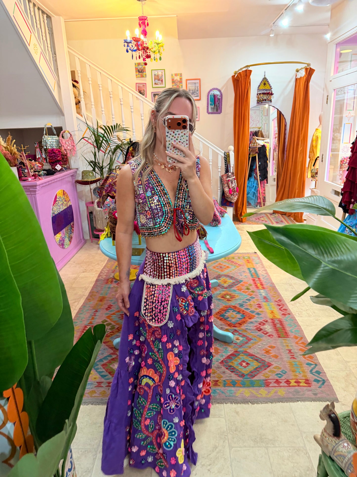 Gypsy Soul Ibiza Skirt Purple