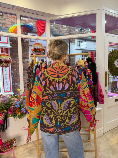 Kantha Tie Blanket Jacket