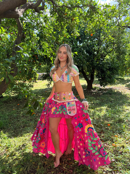 Gypsy Soul Ibiza Skirt Pink - 8