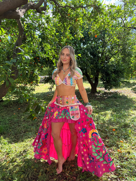 Gypsy Soul Ibiza Skirt Pink - 8