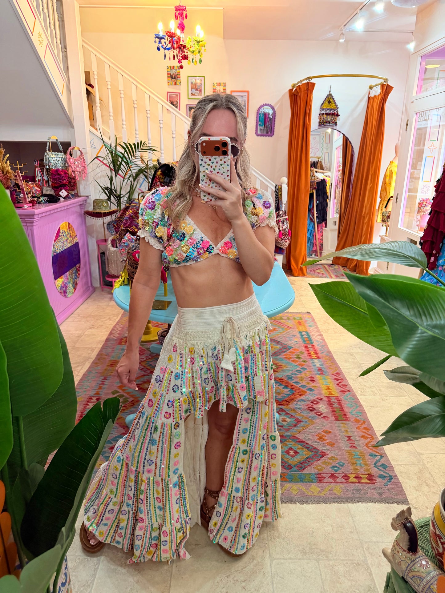 Gypsy Soul Ibiza Skirt Cream