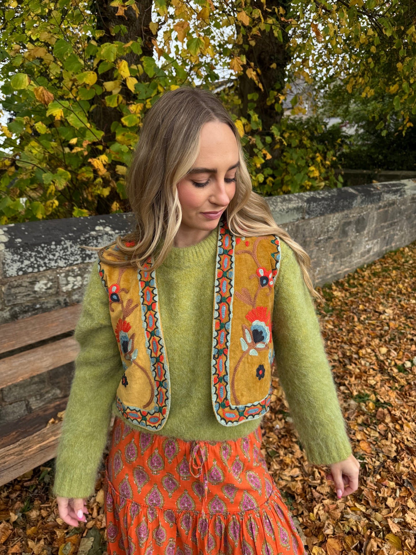 Velvet Flower Waistcoat