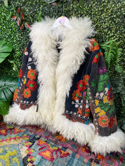 Vintage Suzani Coat UK 6-16