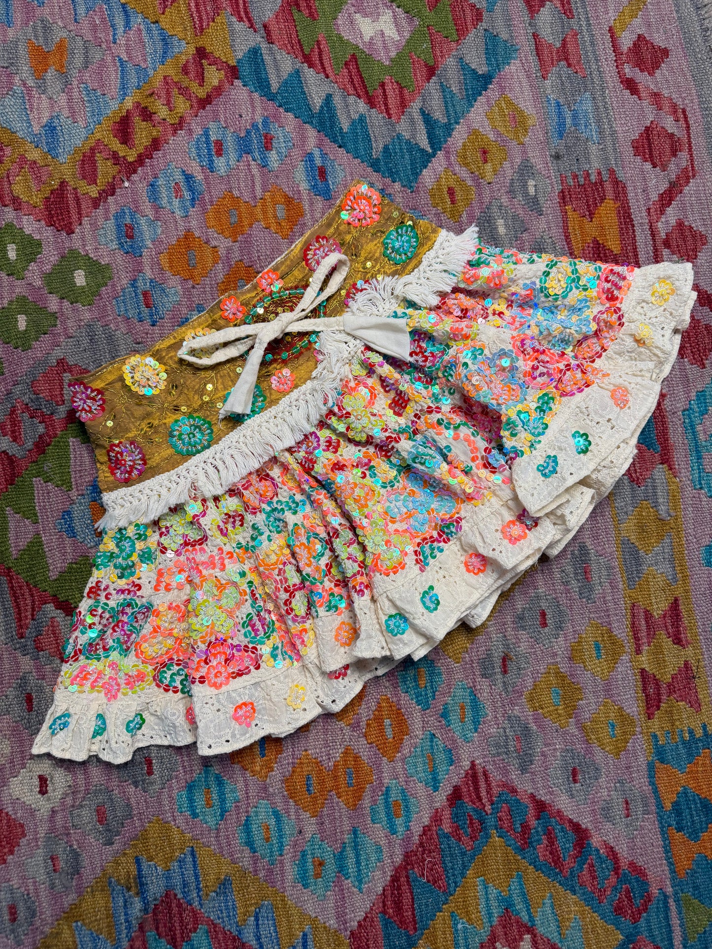 Gypsy Soul Mini Cream Skirts