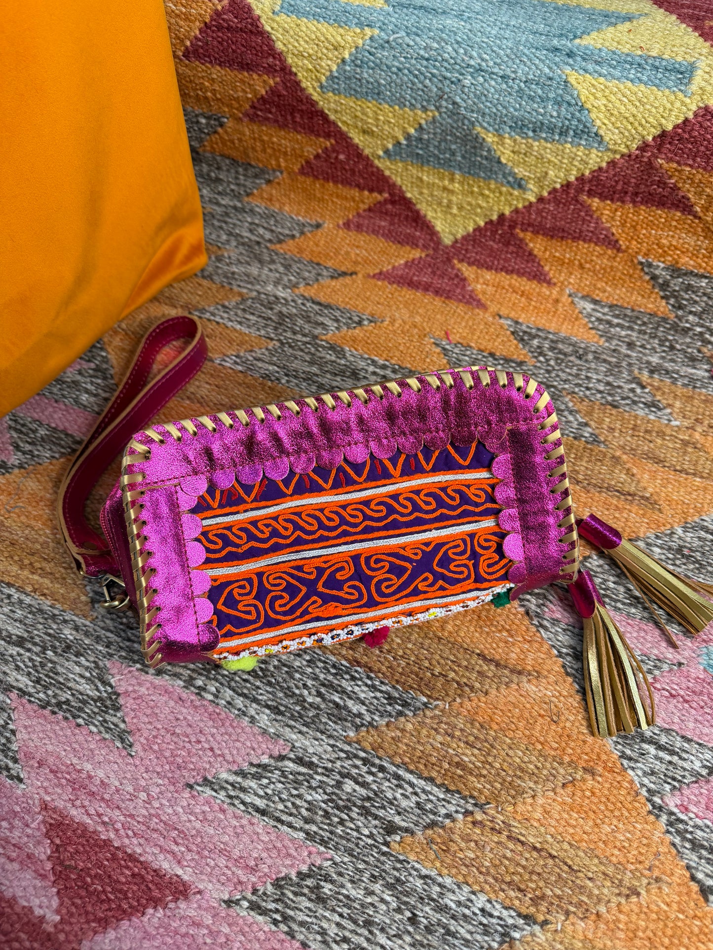 Metallic Kutch Bag