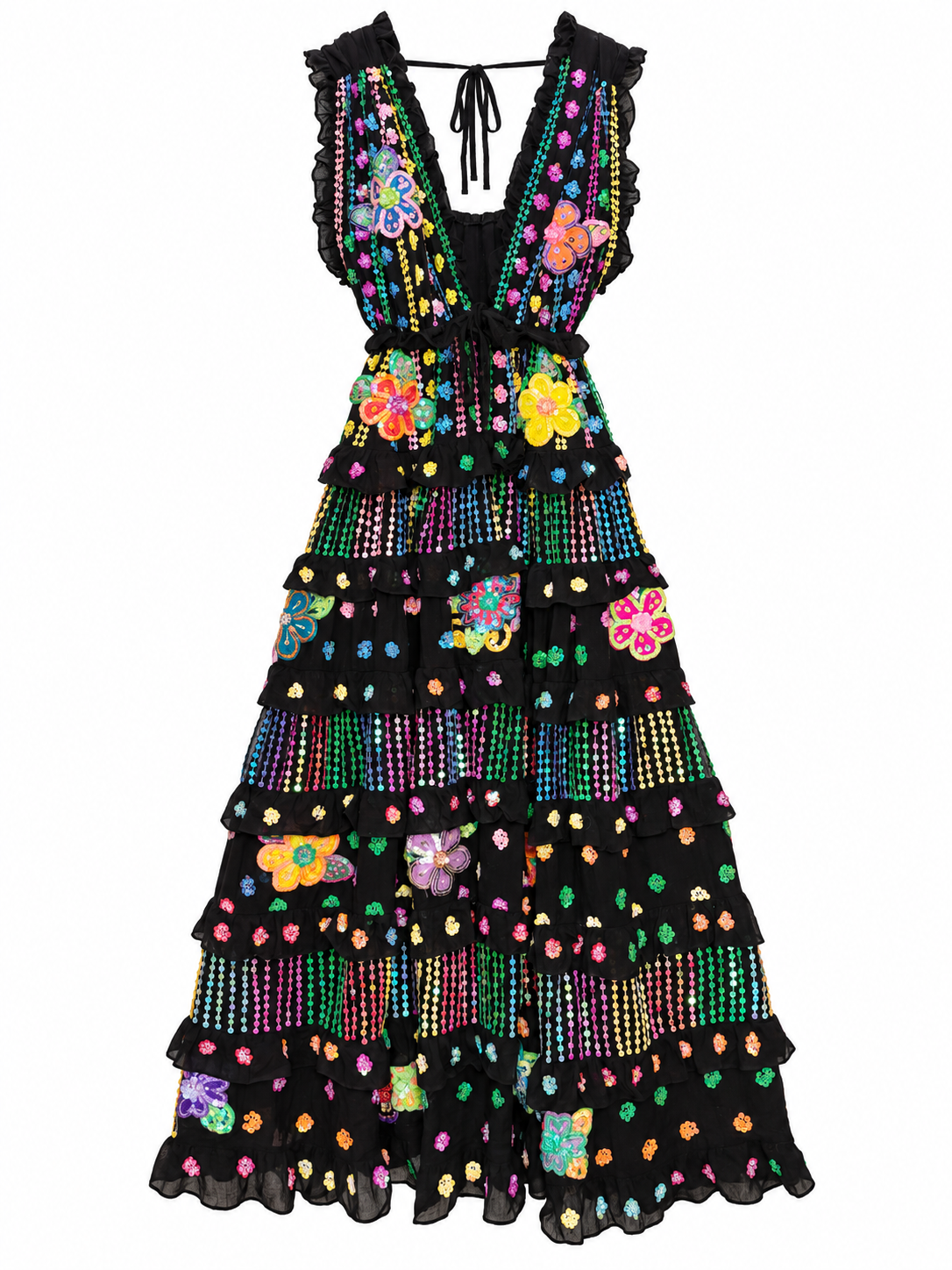 Gypsy Soul Maxi Dress in Black