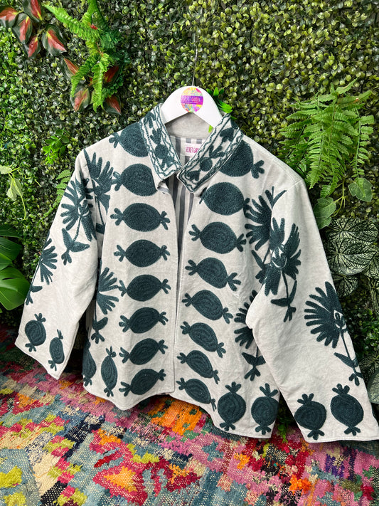 Velvet Suzani Duster Jacket