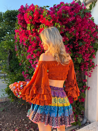 Gypsy Soul Embellished Top & Skirt Co Ord