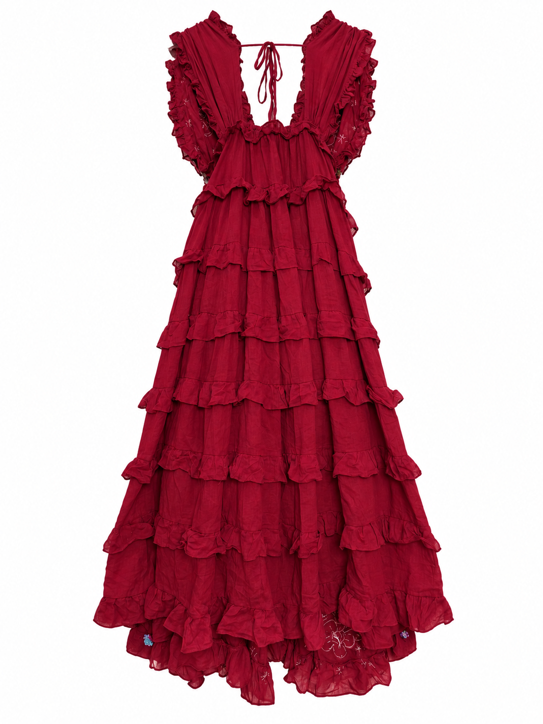Gypsy Soul Maxi Dress in Red