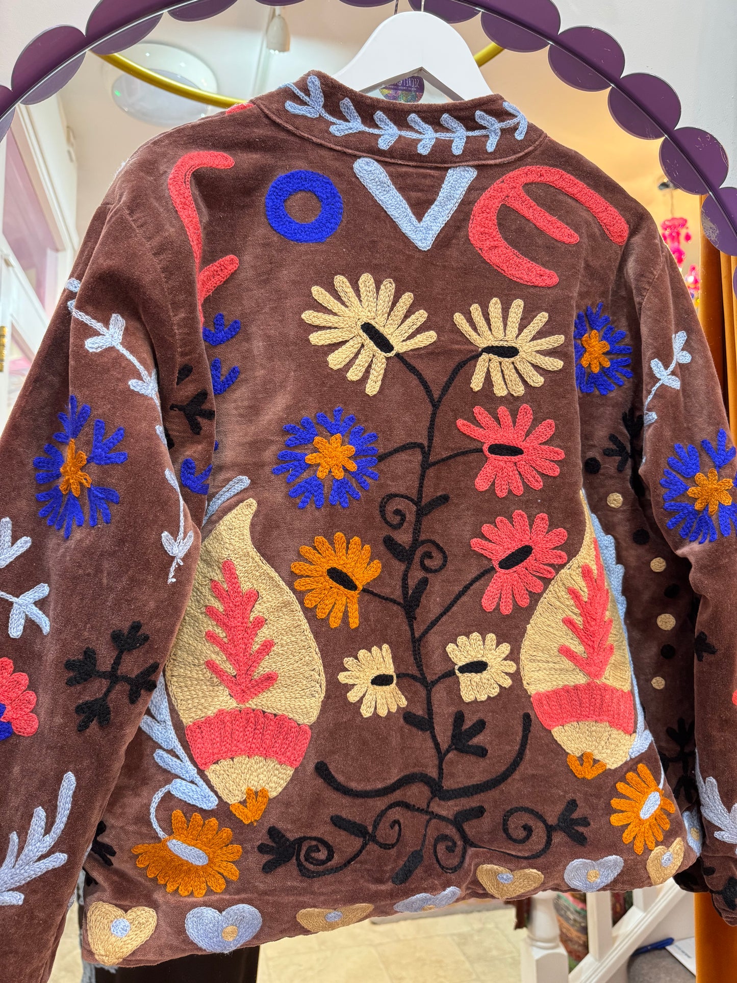 Velvet Suzani Duster Jacket