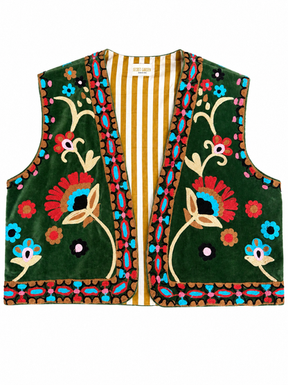 Velvet Flower Waistcoat