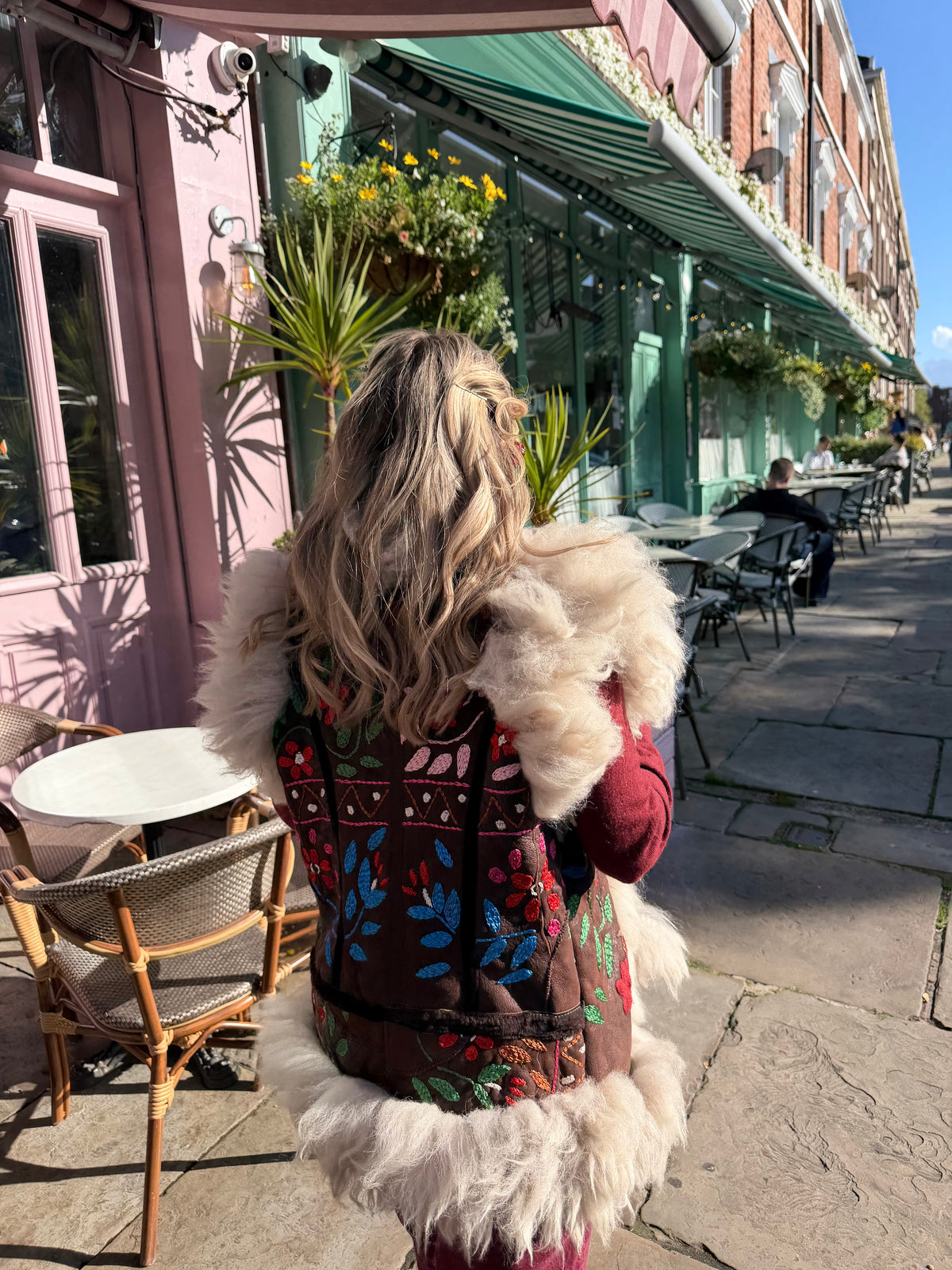 Vintage Embroidered Fur Gilet