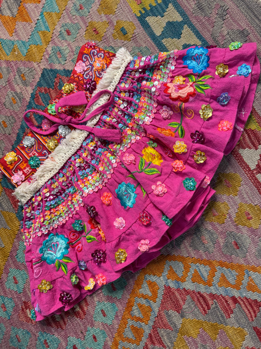Gypsy Soul Mini Pink Skirt - 3