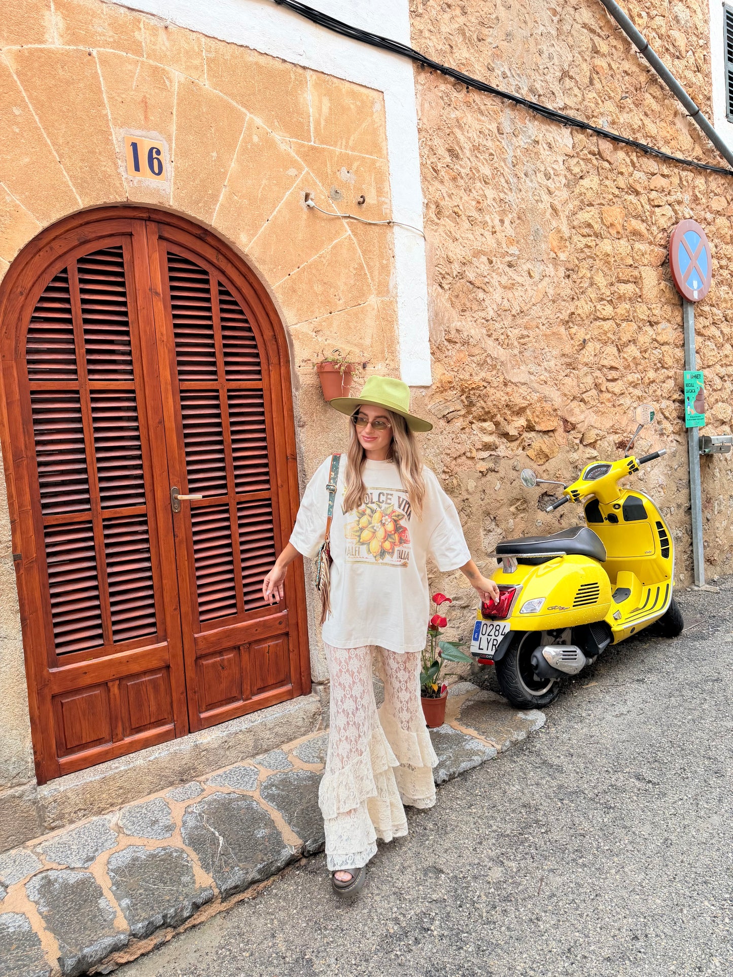 Lace Cream Flares