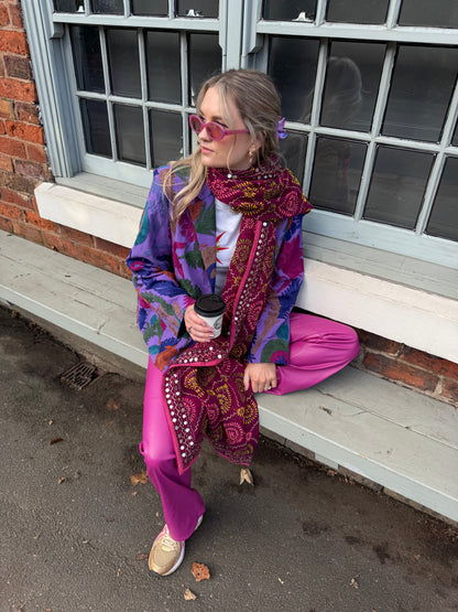 Phulkari Wool Scarf - 43