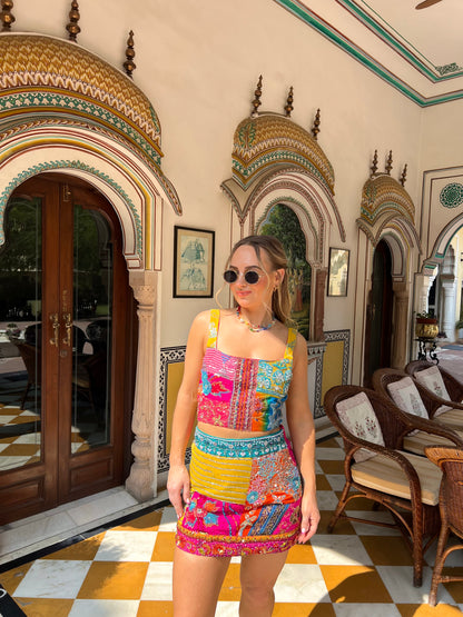 Vintage Sari Co ord