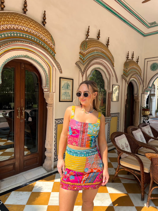 Vintage Sari Co ord