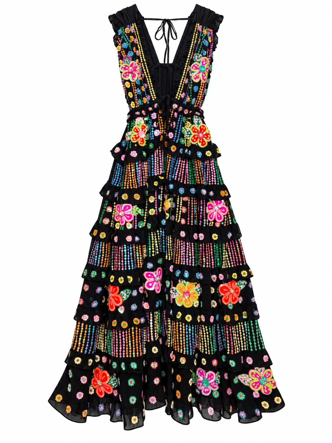Gypsy Soul Maxi Dress in Black
