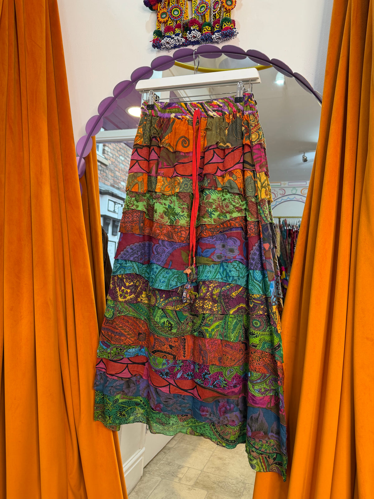 Ruffle Maxi Skirt