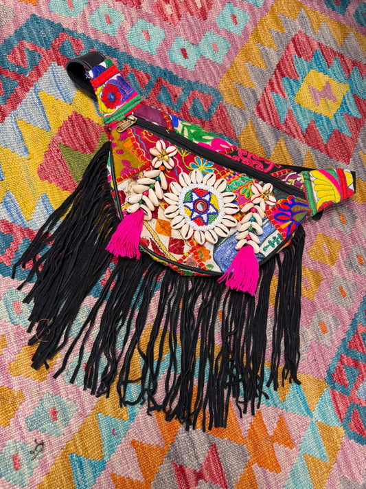 Boho Black Bumbag