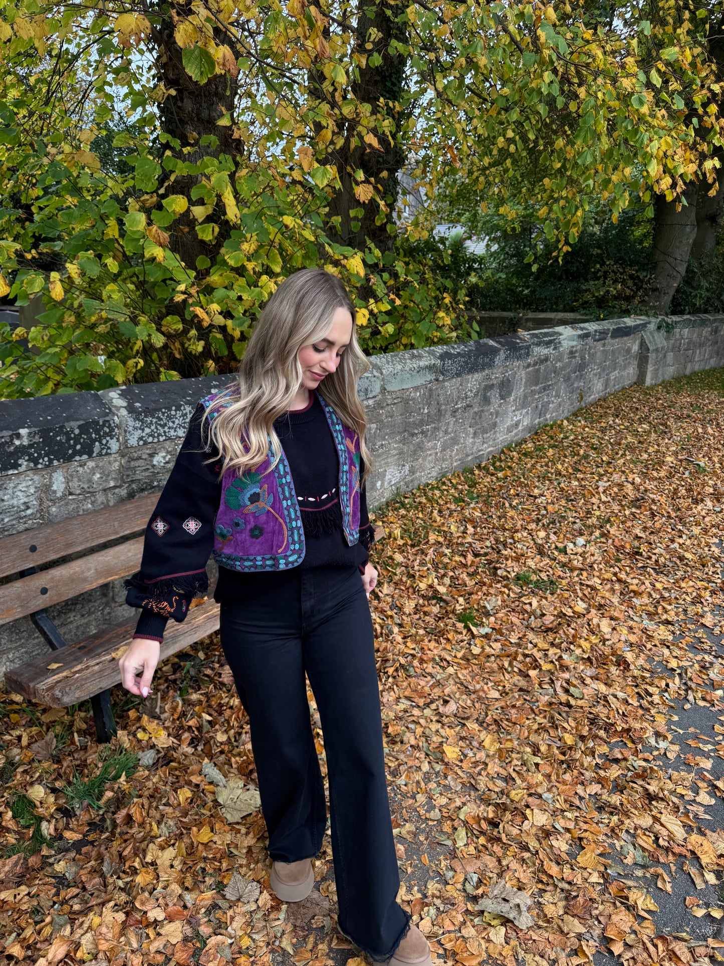 Velvet Flower Waistcoat