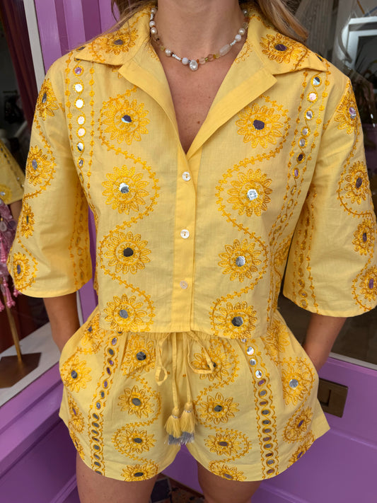 Lemon Ari Cropped Shirt