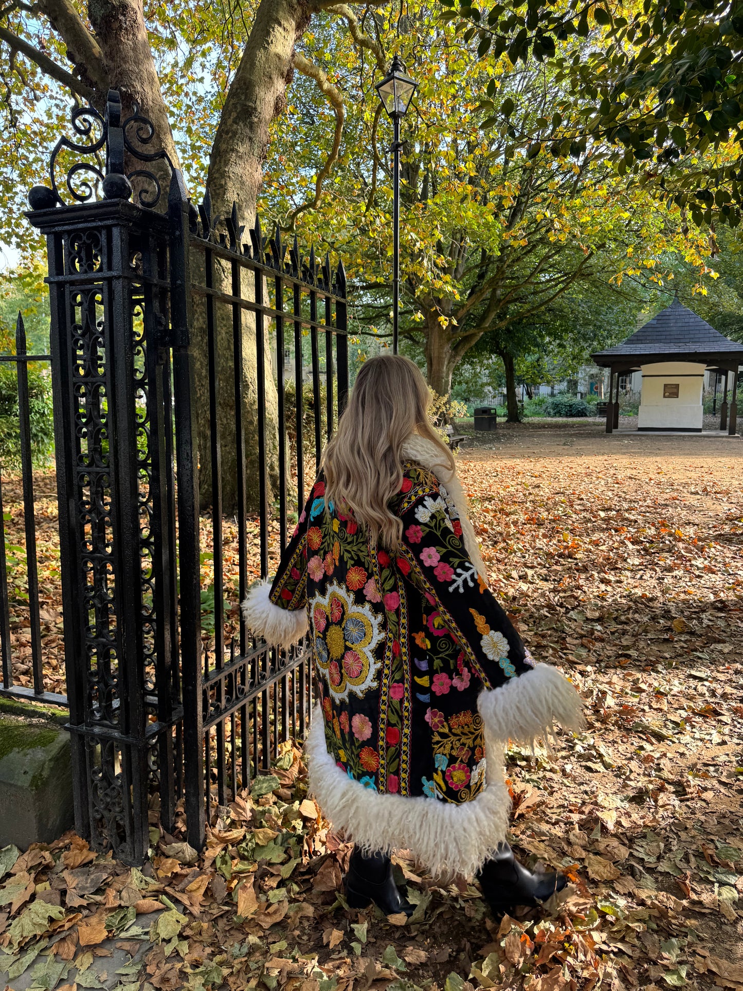 Vintage 70s Afghan Suzani Long Coat