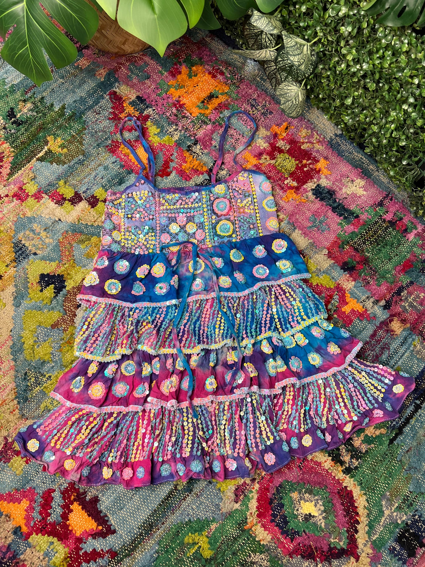 Gypsy Soul Tie Dye Ruffle Dress - 5