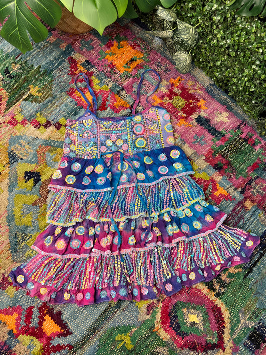 Gypsy Soul Tie Dye Ruffle Dress - 5