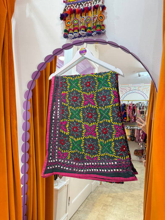 Phulkari Wool Scarf - 3