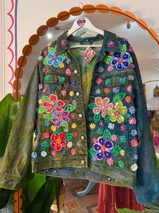 Gypsy Soul Denim Tie Dye Jacket - 5