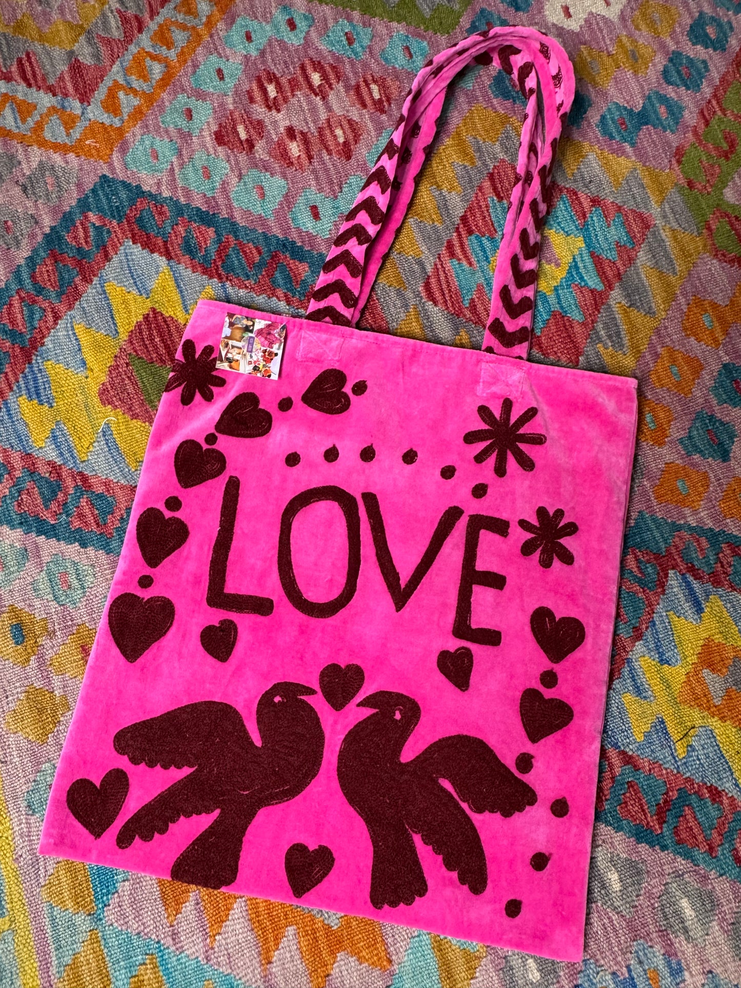 Peace & Love Tote Bags