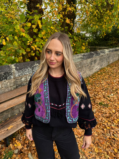 Velvet Flower Waistcoat