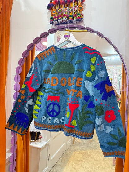 Joy Velvet Duster Jacket - 7