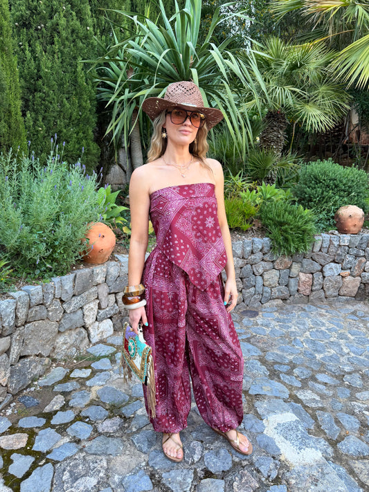 Burgundy Bandana Headscarf